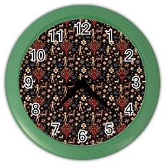 Carpet Symbols Color Wall Clock by Gohar