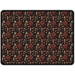 Carpet Symbols Fleece Blanket (large)  by Gohar