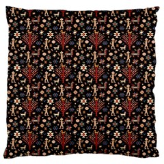 Carpet Symbols Large Cushion Case (one Side) by Gohar