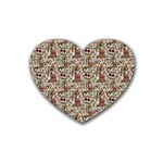 Ornaments Rubber Coaster (Heart) Front