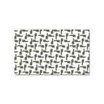 Cute Worm Sketchy Drawing Motif Pattern Sticker (Rectangular) Front