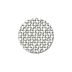 Cute Worm Sketchy Drawing Motif Pattern Golf Ball Marker by dflcprintsclothing