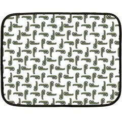 Cute Worm Sketchy Drawing Motif Pattern Double Sided Fleece Blanket (mini)  by dflcprintsclothing