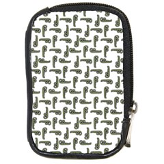 Cute Worm Sketchy Drawing Motif Pattern Compact Camera Leather Case by dflcprintsclothing