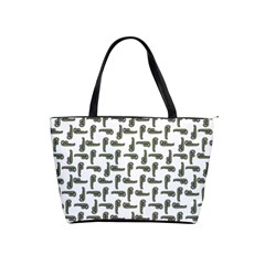 Cute Worm Sketchy Drawing Motif Pattern Classic Shoulder Handbag by dflcprintsclothing