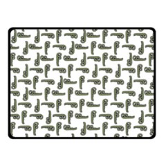 Cute Worm Sketchy Drawing Motif Pattern Fleece Blanket (small) by dflcprintsclothing