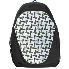 Cute Worm Sketchy Drawing Motif Pattern Backpack Bag