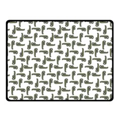 Cute Worm Sketchy Drawing Motif Pattern Double Sided Fleece Blanket (small)  by dflcprintsclothing