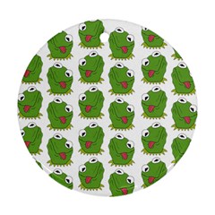 Kermit The Frog Pattern Ornament (round)