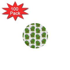 Kermit The Frog Pattern 1  Mini Buttons (100 Pack) 