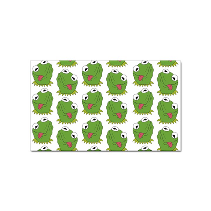 Kermit The Frog pattern Sticker Rectangular (100 pack)