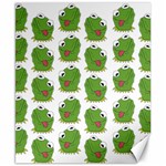 Kermit The Frog pattern Canvas 8  x 10  8.15 x9.66  Canvas - 1