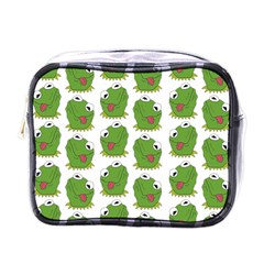 Kermit The Frog Pattern Mini Toiletries Bag (one Side)