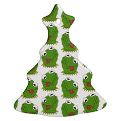 Kermit The Frog Pattern Ornament (christmas Tree) 