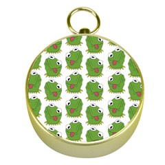 Kermit The Frog Pattern Gold Compasses