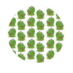 Kermit The Frog Pattern Mini Round Pill Box by Valentinaart