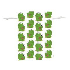 Kermit The Frog Pattern Lightweight Drawstring Pouch (l) by Valentinaart