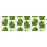 Kermit The Frog pattern Banner and Sign 6  x 2  Front