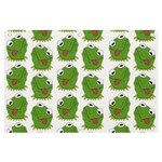 Kermit The Frog pattern Banner and Sign 6  x 4  Front