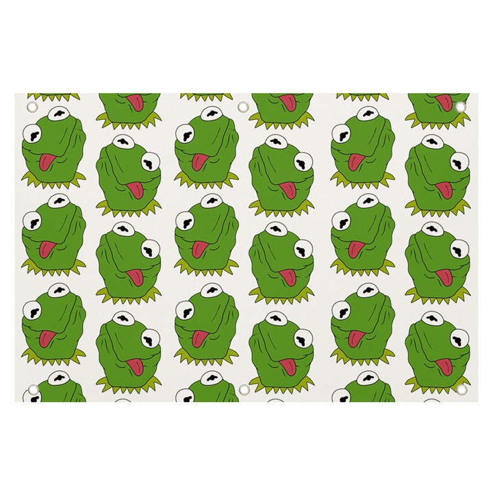 Kermit The Frog pattern Banner and Sign 6  x 4 