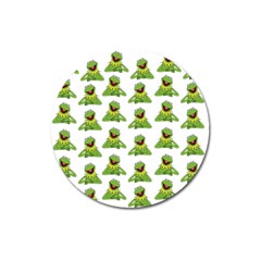 Kermit The Frog Magnet 3  (round) by Valentinaart