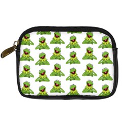 Kermit The Frog Digital Camera Leather Case by Valentinaart