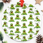 Kermit The Frog Ornament (Round Filigree) Front