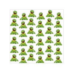 Kermit The Frog Square Satin Scarf (30  X 30 ) by Valentinaart