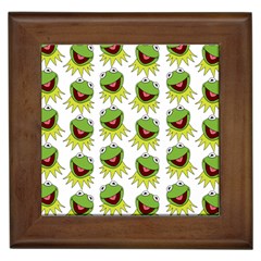 Kermit The Frog Framed Tile by Valentinaart