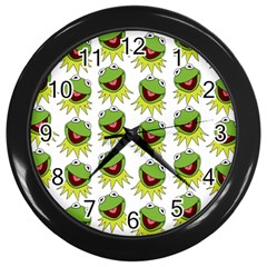 Kermit The Frog Wall Clock (black) by Valentinaart