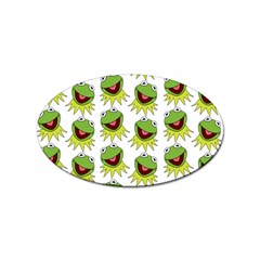 Kermit The Frog Sticker (oval) by Valentinaart