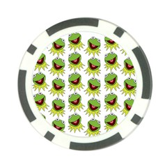 Kermit The Frog Poker Chip Card Guard by Valentinaart