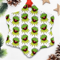 Kermit The Frog Snowflake Ornament (two Sides)