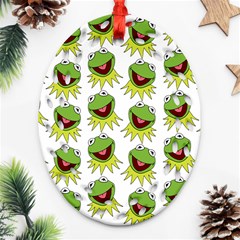 Kermit The Frog Ornament (oval Filigree)