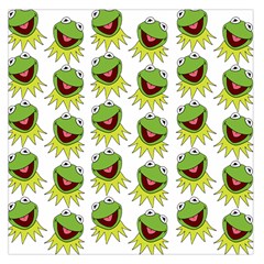 Kermit The Frog Square Satin Scarf (36  X 36 ) by Valentinaart