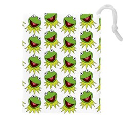 Kermit The Frog Drawstring Pouch (5xl) by Valentinaart