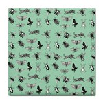 Insects pattern Tile Coaster Front