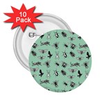 Insects pattern 2.25  Buttons (10 pack)  Front