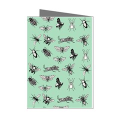 Insects Pattern Mini Greeting Cards (pkg Of 8) by Valentinaart