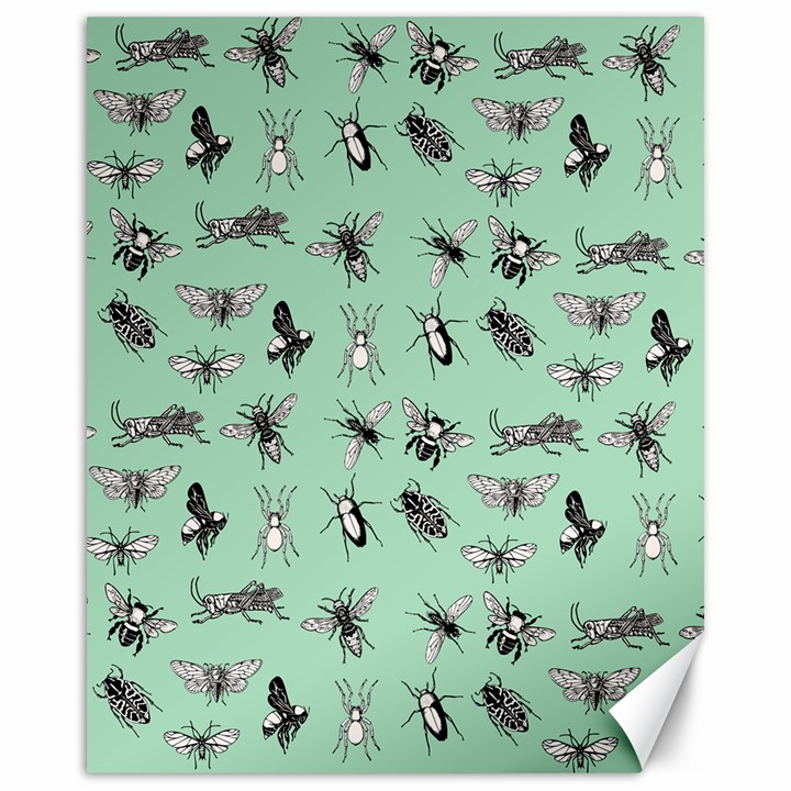 Insects pattern Canvas 16  x 20 