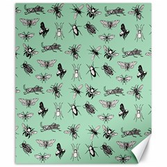 Insects Pattern Canvas 20  X 24  by Valentinaart