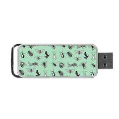 Insects Pattern Portable Usb Flash (one Side) by Valentinaart