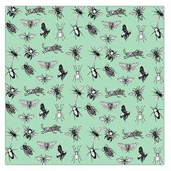 Insects Pattern Square Satin Scarf (36  X 36 ) by Valentinaart