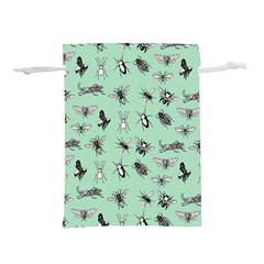 Insects Pattern Lightweight Drawstring Pouch (s) by Valentinaart