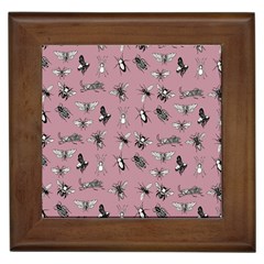 Insects pattern Framed Tile