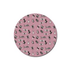 Insects pattern Magnet 3  (Round)