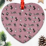 Insects pattern Heart Ornament (Two Sides) Front