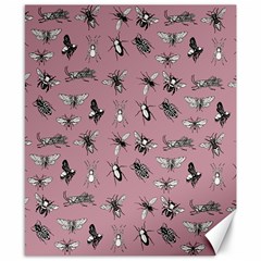 Insects pattern Canvas 8  x 10 