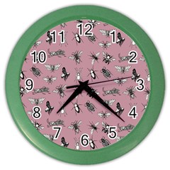 Insects pattern Color Wall Clock