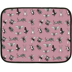 Insects pattern Double Sided Fleece Blanket (Mini) 